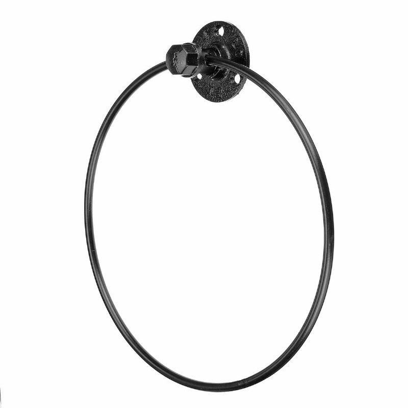 Iron Art Hardver Medál Törölköző Gyűrű Retro Kerek Törölközőtartó Fürdőszobai Polc