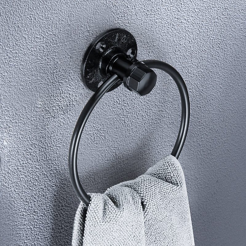 Iron Art Hardver Medál Törölköző Gyűrű Retro Kerek Törölközőtartó Fürdőszobai Polc