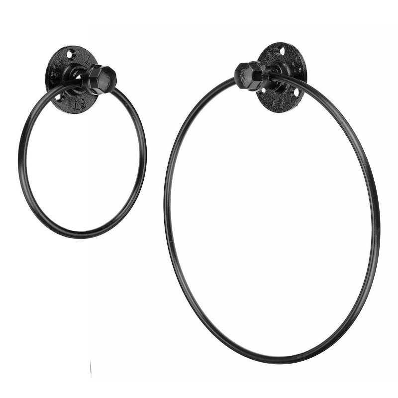 Iron Art Hardver Medál Törölköző Gyűrű Retro Kerek Törölközőtartó Fürdőszobai Polc