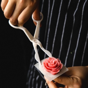 Kc-ps02 Műanyag Fondant Tortadísz Csövek Ollós Nyíró Virág Levehető Pengéjű Sütőeszközök