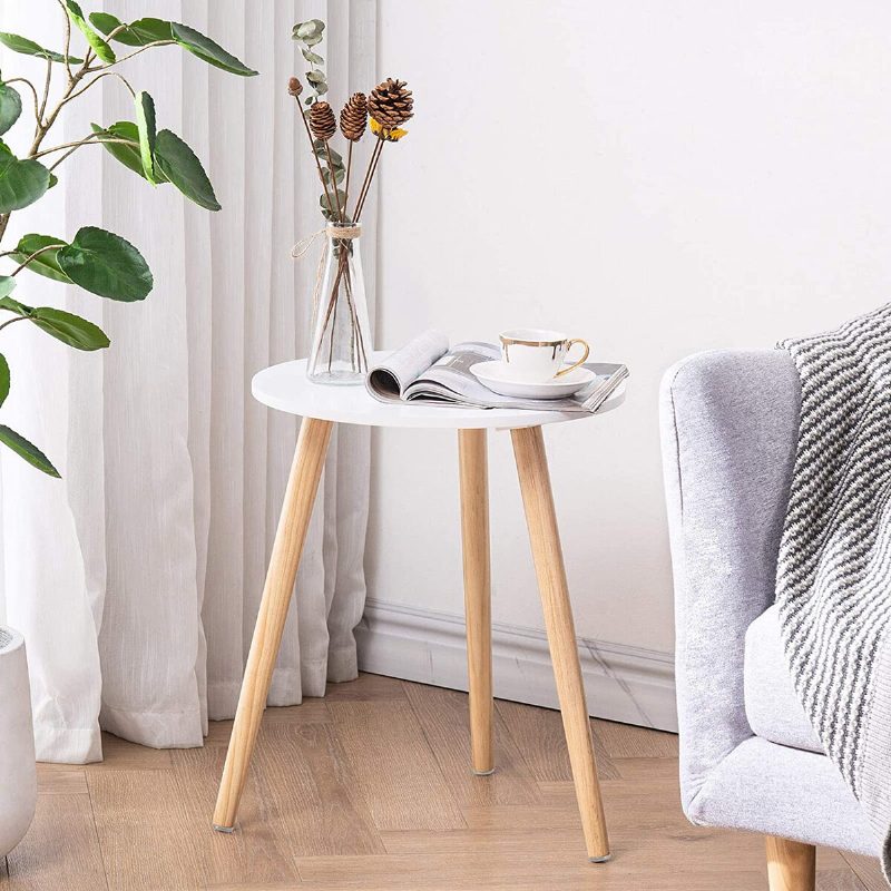 Modern Kerek Kávé Tea Oldalsó Kanapéasztal Nordic Minimalista Több Méretű Asztal A Nappali Lakberendezéséhez