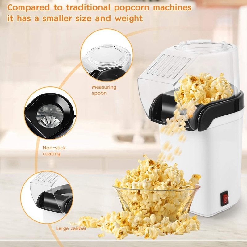Popcorn Gép Automata Levegő Háztartási Készítő