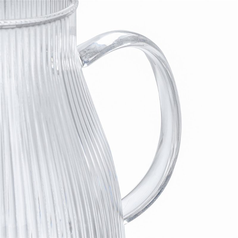 Sawake Üvegkancsó Kancsó Vízforraló (2l/68oz) Vizeskancsó Italkancsó 304 Rozsdamentes Acél Fedelű Kifolyószűrővel És Kefével Hideg Forró Vízhez Italokhoz Jeges Tea Házi Italok Tej Kávé Bor