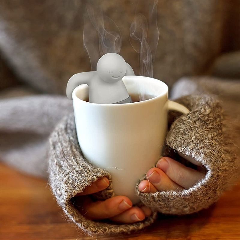 Teaszűrő Szilikon Aranyos Teáskanna Mr Little Man Tea Infuser Szűrő