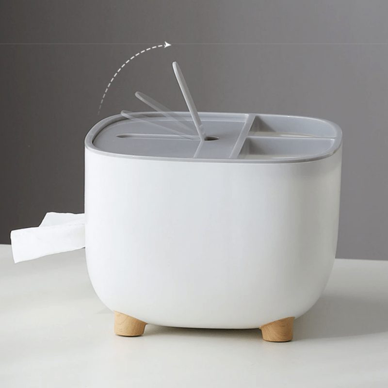 Tissue Box Asztali Konyhai Szalvétatartó Mobil Állvány Tároló Otthoni Iroda