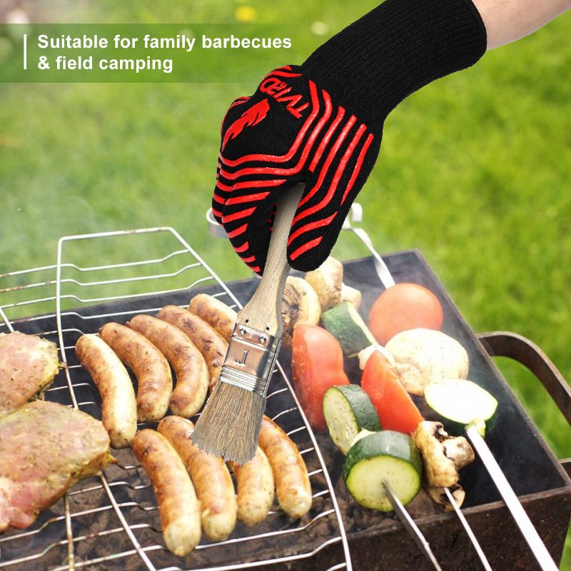 Tvird Bbq Grillezési Kesztyű 932°f Hőálló Grillkesztyű Férfiaknak Női Konyhai Védőkesztyűk