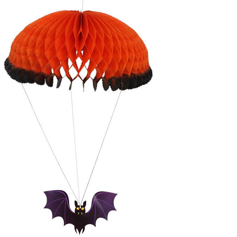 Halloween 3d Szellem Denevér Pók Tök Boszorkány Medál Kísértetház Drop Bar Ktv Szoba Dekoratív Papír Függő Dísz