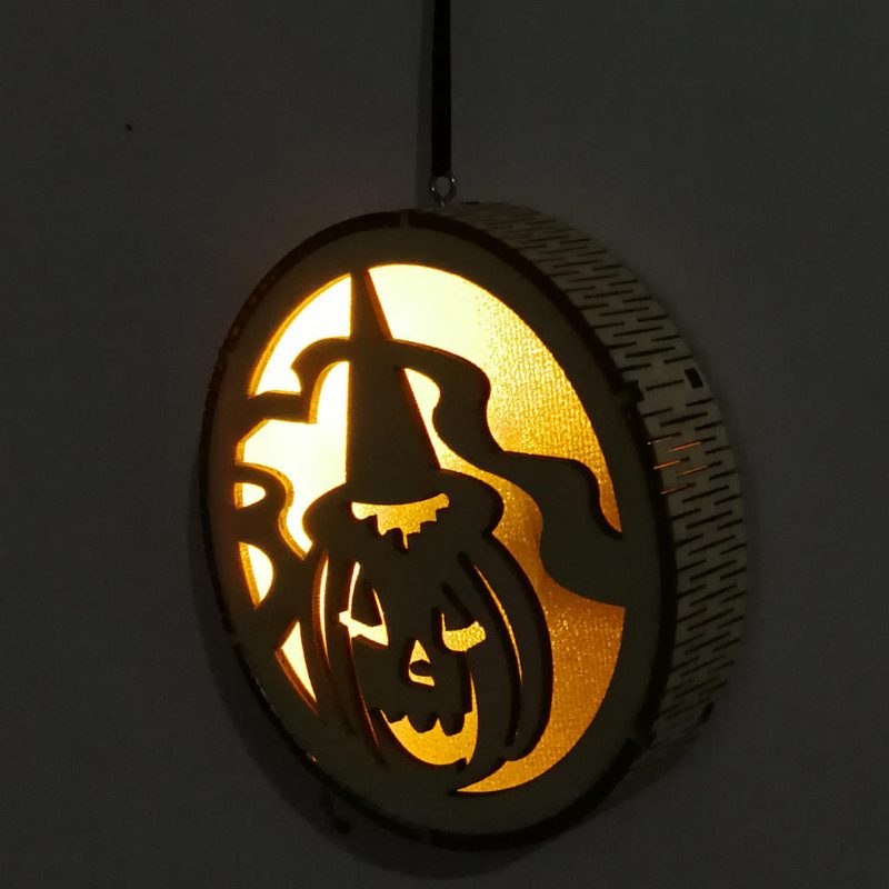 Jm01493 Sütőtök Fa Led Fény Halloween Dekoráció Fali Lámpa Ünnepi Bulira