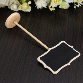 Mini Tábla Palatábla A Stick Állványon Az Üzenőfal Helytartóján