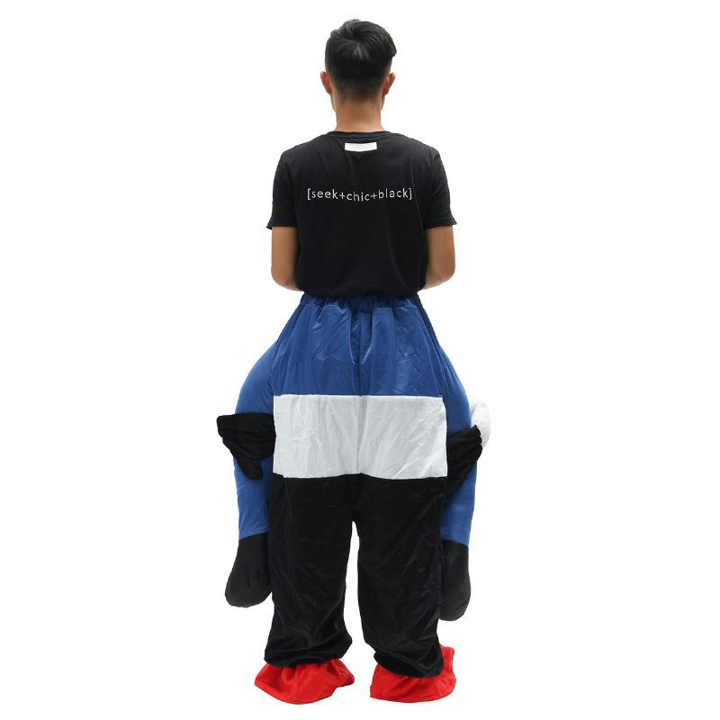 Ördög Bohóc Uniszex Törpe Carry Me Fancy Piggy Back Ride On Dress Mascot Jelmez Party Nadrág
