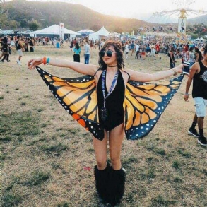 Honana Wx-90 Butterfly Wing Bohém Sifon Strandtörölköző Női Kendő Szoknya Kárpit
