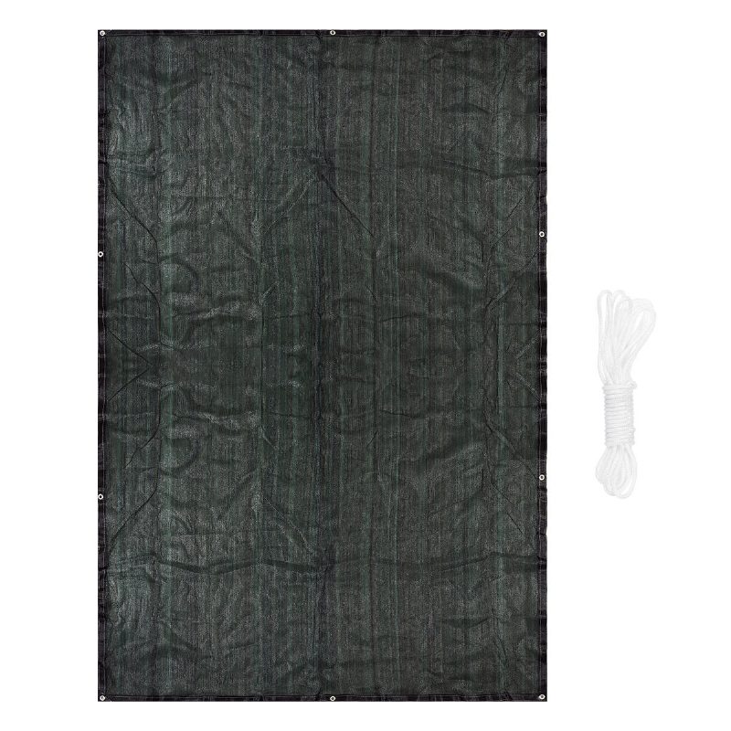 100gsm Hdpe Téglalap Napernyő Vitorla Uv Védelem Kültéri Kerti Terasz Sátor Háló 5 Méteres Kötéllel