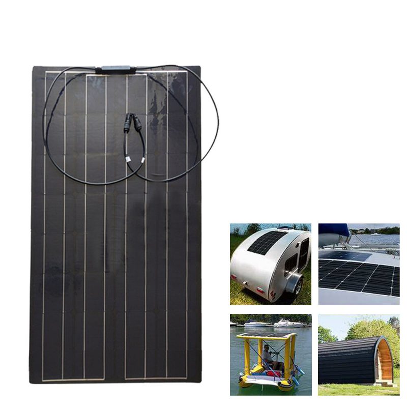 100w 18v Tpt Napelem Nagy Hatékonyságú Napelemes Töltő Barkács Csatlakozós Akkumulátortöltő Kültéri Kemping Utazás