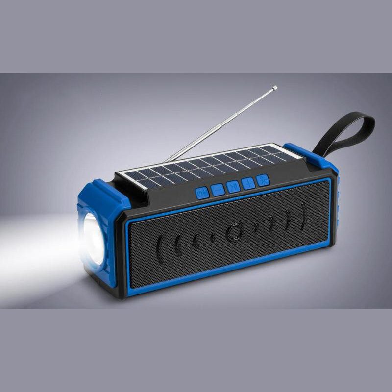 1200mah Kültéri Kempinglámpa Többfunkciós 580g Napelemes Töltő Vezeték Nélküli Bluetooth Hangszórókártya Rádió Antennával