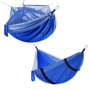 2 Személyes Szabadtéri Kemping Nylon Erős Függőágy W Szúnyogháló Utazó Hordozható Hátizsák Max. Terhelés 400 Kg