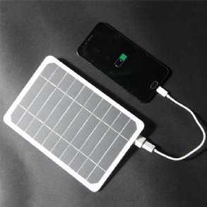 205*140mm 5v 5w Napelem Nagy Teljesítményű Mobiltelefonhoz Usb Napelemes Akkumulátor Töltő Camping