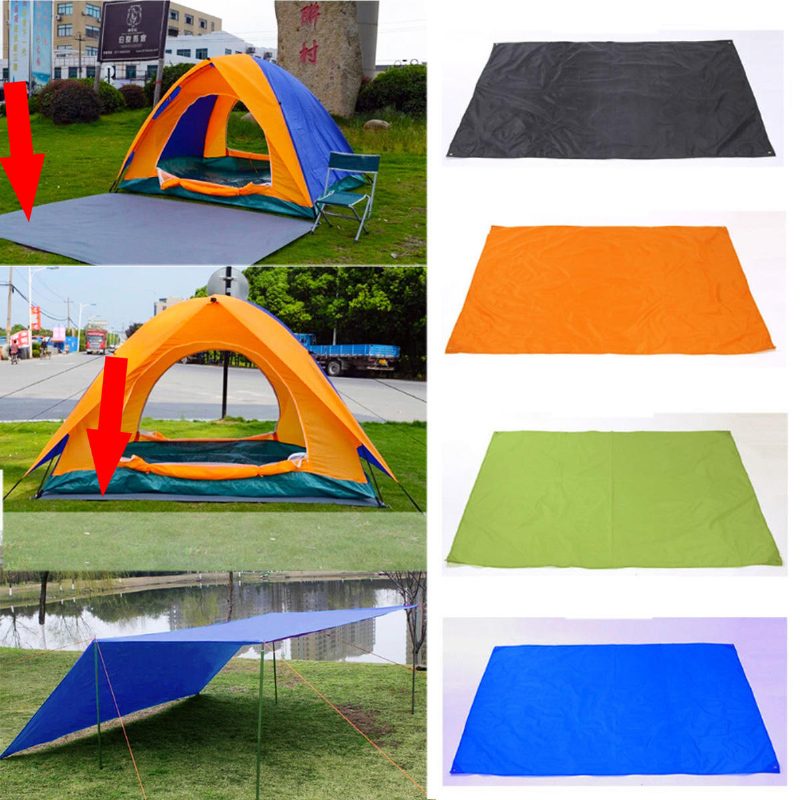 210x300cm Kültéri Kemping Sátor Napernyő Eső Nap Uv Napellenző Menedék Strand Piknik Szőnyeg Talaj