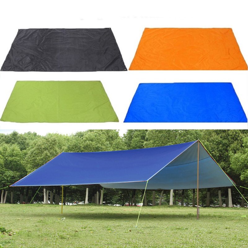 210x300cm Kültéri Kemping Sátor Napernyő Eső Nap Uv Napellenző Menedék Strand Piknik Szőnyeg Talaj