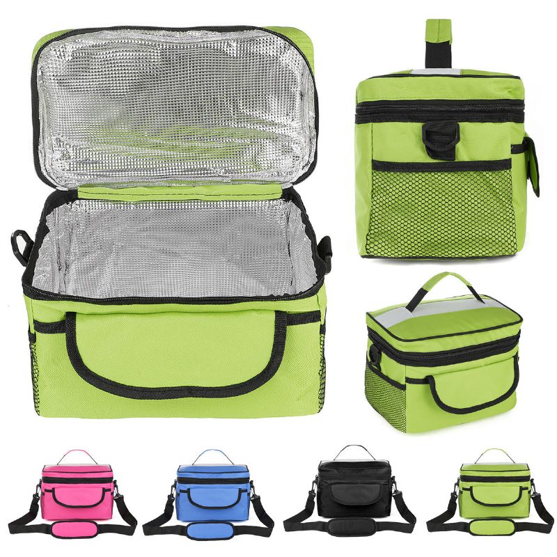 28x17x18cm Oxford Lunch Tote Cooler Hátizsák Szigetelt Pikniktáska Kempingezéshez