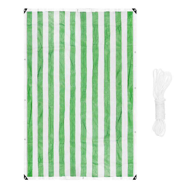 2x3m 100gsm Hdpe Téglalap Napernyő Vitorla Uv Védelem Kültéri Terasz Kerti Sátor Háló 5 Méteres Kötéllel