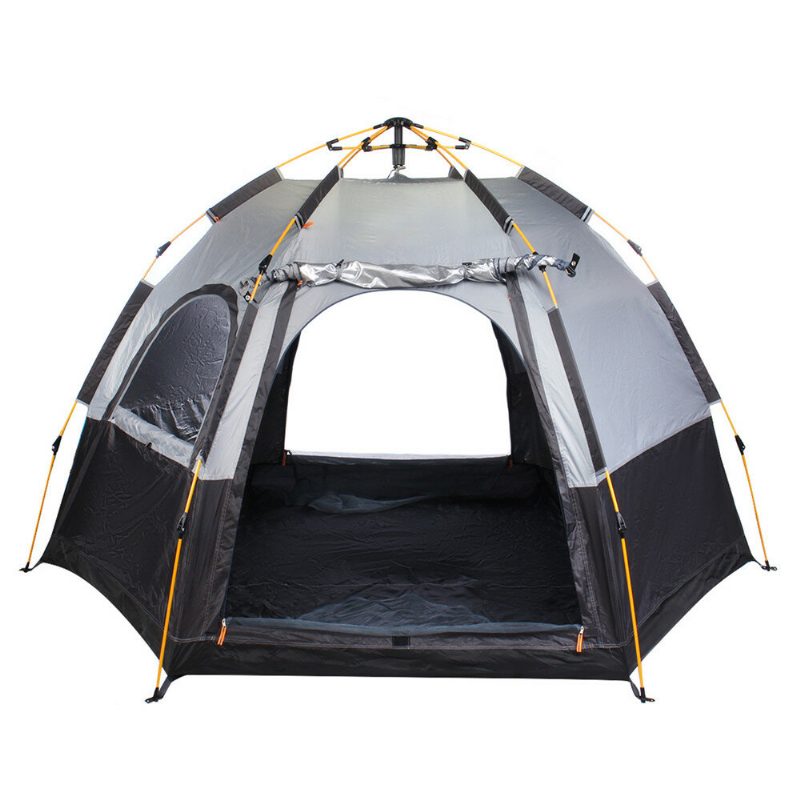 3-4 Személyes Kempingsátor 270x270x150cm 210d Oxford+190t Pu3000mm Kemping Sátor Uv Védelem Vízálló