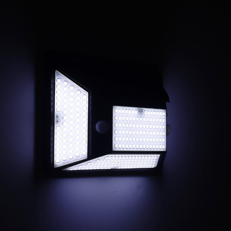 316led Solar Garden Light Mozgásérzékelős Vízálló Fali Lámpa Kerti Terasz Kültéri Világításhoz