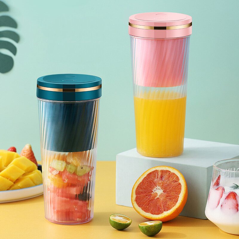 350 Ml-es Hordozható Turmixgép Személyi Kültéri Gyümölcscentrifuga Csésze Usb Töltő Elektromos Mixer Gyümölcsök És Zöldségek Számára