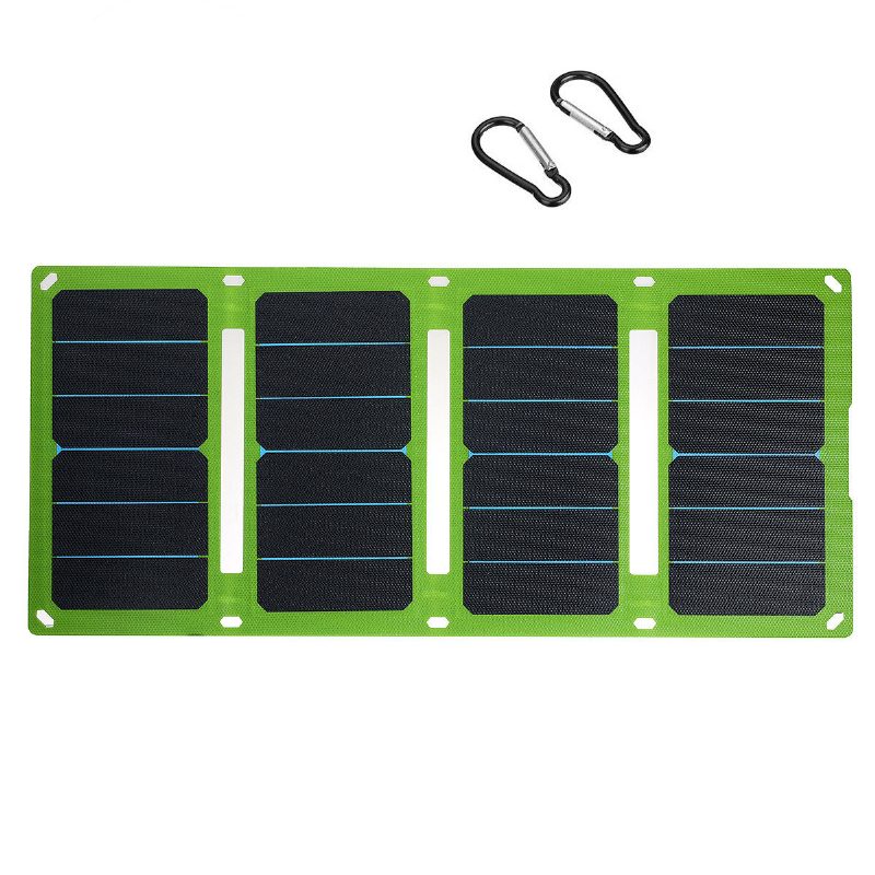 38w/50w 5v/12v Összecsukható Napelemes Töltő Etfe Kézitáska Solar Power Bank Sürgősségi Tápegység Szabadtéri Kempingezéshez Túrázáshoz Hátizsákkal
