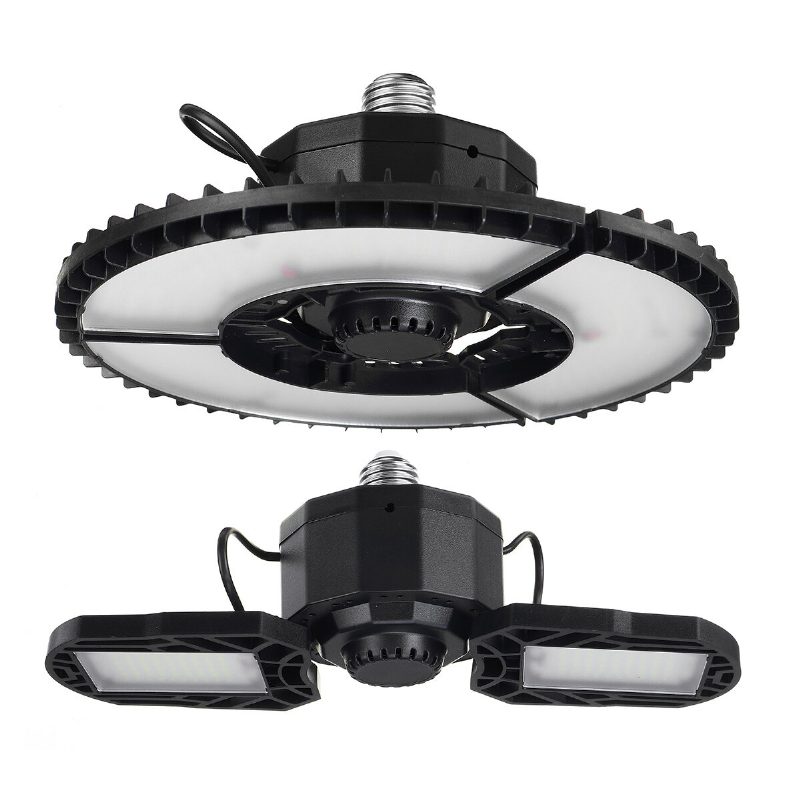 45w/60w Összecsukható Kempinglámpa Led High Bay Light Ufo Garázs Mennyezeti Lámpa Raktári Világítás Garázshoz Használati Helyiség Parkolóhelyhez