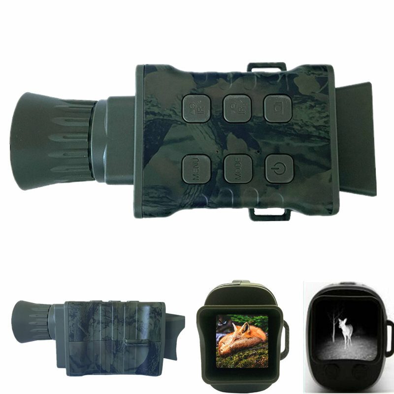 4k Hd Monokuláris Éjszakai Távcső 5x Digitális Zoom Vadászati Teleszkóp Kültéri Nappali Kettős Használatú Teljes Sötét 200 M