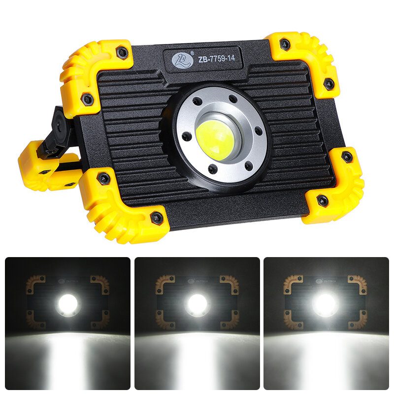 50 W-os Cob Munkalámpa Usb-töltés 3 Módban Camping Light Floodlight Vészlámpa Kültéri Utazás