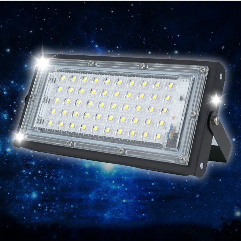 50 W Rgb Led Lámpa Ac 220v 230v 240v Kültéri Reflektor Ip65 Vízálló Led Utcai Táj Világítás