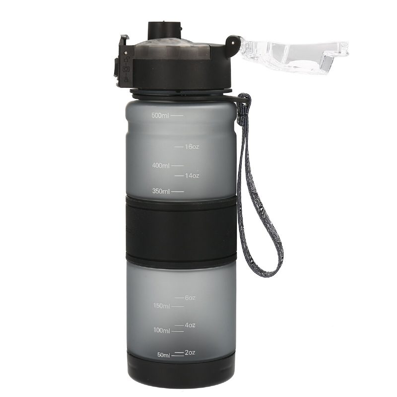 500 Ml Élelmiszer Minőségű Tritan Vizes Palack Pattogó Fedelű Sportpalack Szűrővel Hordozható Fitness Iskola Jóga Gyerekeknek Felnőtteknek