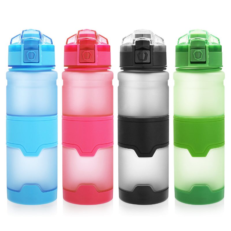 500 Ml Élelmiszer Minőségű Tritan Vizes Palack Pattogó Fedelű Sportpalack Szűrővel Hordozható Fitness Iskola Jóga Gyerekeknek Felnőtteknek