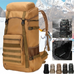 70 Literes Kültéri Vízálló Katonai Taktikai Hátizsák Kemping Túra Trekking Terepszínű Utazó