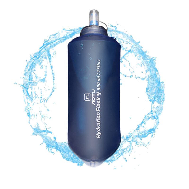 Aotu 500ml Összecsukható Kulacs Mentes Bpa Szivárgásmentes Softbottle Vízhólyag Tpu Travel Cup Könnyű Sport Kemping Kerékpározáshoz
