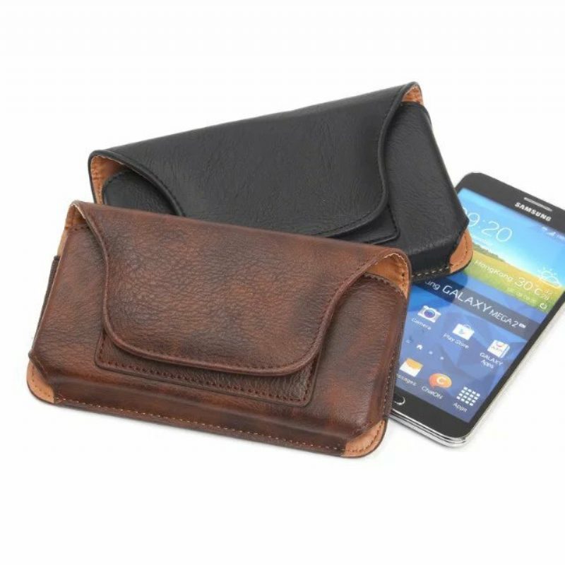 Bőr Deréktáska Kártya Mobiltelefon Tároló Táska Vízálló Taktikai Xs Xr Xsmax 5.1"/5.5"/6.3" Telefonhoz
