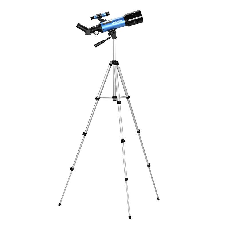 Eu Direct Aomekie 40070 66x Hd Csillagászati Távcső 70 mm Refraktor Teleszkóp Felállító Szemlencse 3x Barlow Lencsés Kereső Állvány Telefonadapterrel