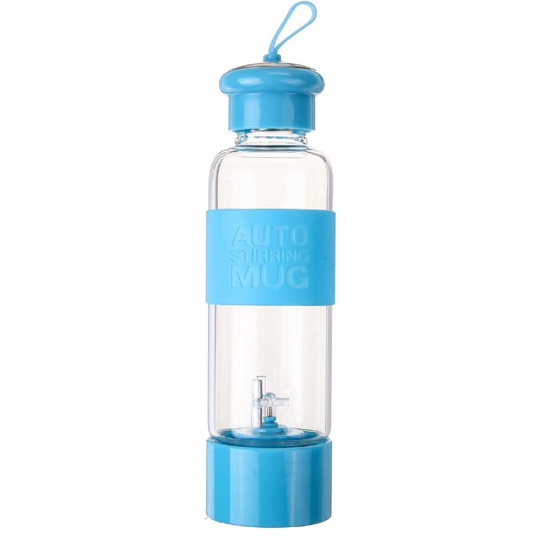 Kültéri Kemping Hordozható 450 Ml-es Elektromos Turmixgép Gyümölcscentrifuga Gyümölcsmixer Turmixkészítő Palack