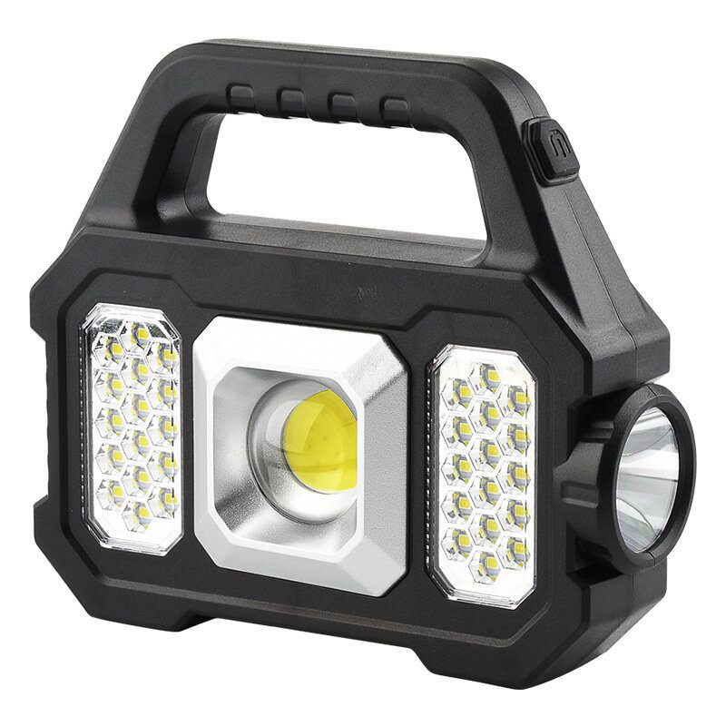 Kültéri Napelemes Led-es Kempinglámpa Szuper Fényes Zseblámpa Munkalámpák Usb Újratölthető Kézi Lámpák Spotlámpa Keresőlámpa