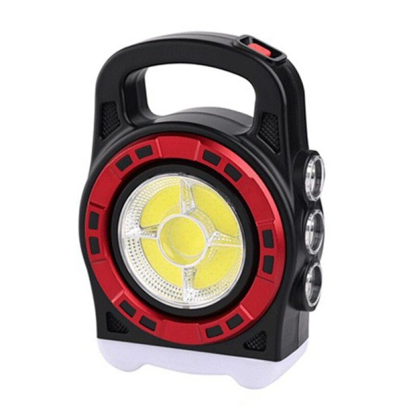 Kültéri Napelemes Töltőlámpa Multifunkcionális Keresőlámpa Treasure Erős Fényű Zseblámpa Cob Led Hordozható Lámpa