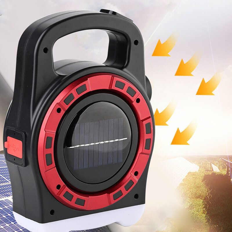 Kültéri Napelemes Töltőlámpa Multifunkcionális Keresőlámpa Treasure Erős Fényű Zseblámpa Cob Led Hordozható Lámpa