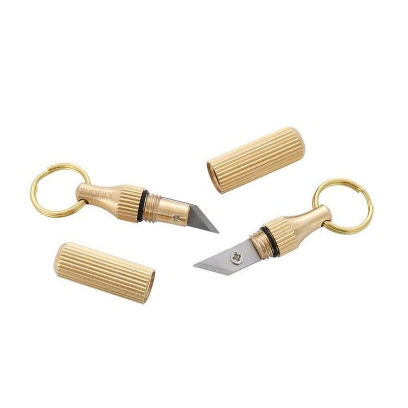 Mini Knife Multifunkcionális Edc Tools Hordozható Kulcstartók Sárgaréz Kapszula