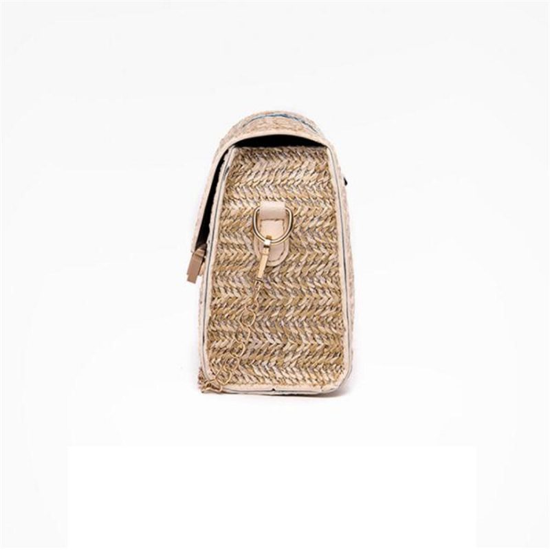 Női Nyári Strand Szalmatáska Bohemian Crossbody Messenger Válltáska