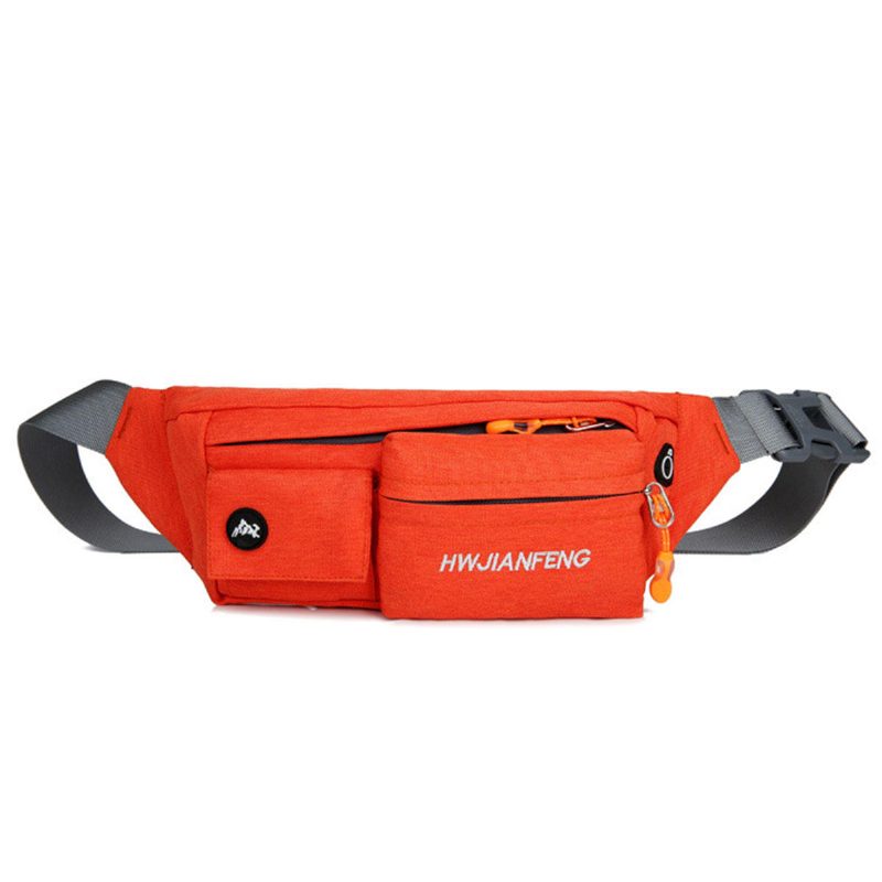 Nylon Deréktáska Vízálló Crossbody Táska Utazó Futó Uniszex Cipzáras Telefontáska