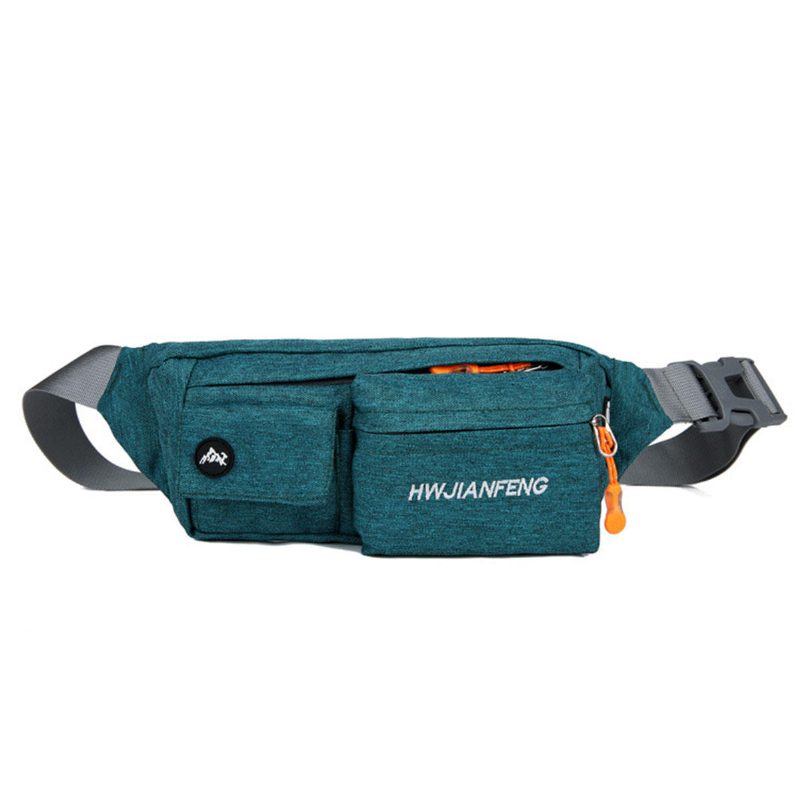Nylon Deréktáska Vízálló Crossbody Táska Utazó Futó Uniszex Cipzáras Telefontáska