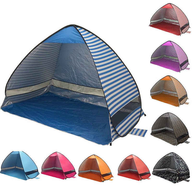 Outdoor Popup Sátor Ultralight Beach Tents Menedék Uv-védő Automata Sátorernyő