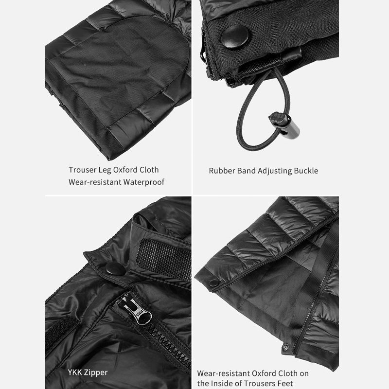 Outdoor Thermal Goose Down Pants Zipzár Camping Túrázás Sí Nadrág