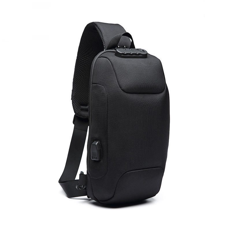 Ozuko Melltáska Usb Külső Töltés Lopásgátló Crossbody Táska Vízálló Válltáska Kempingezéshez