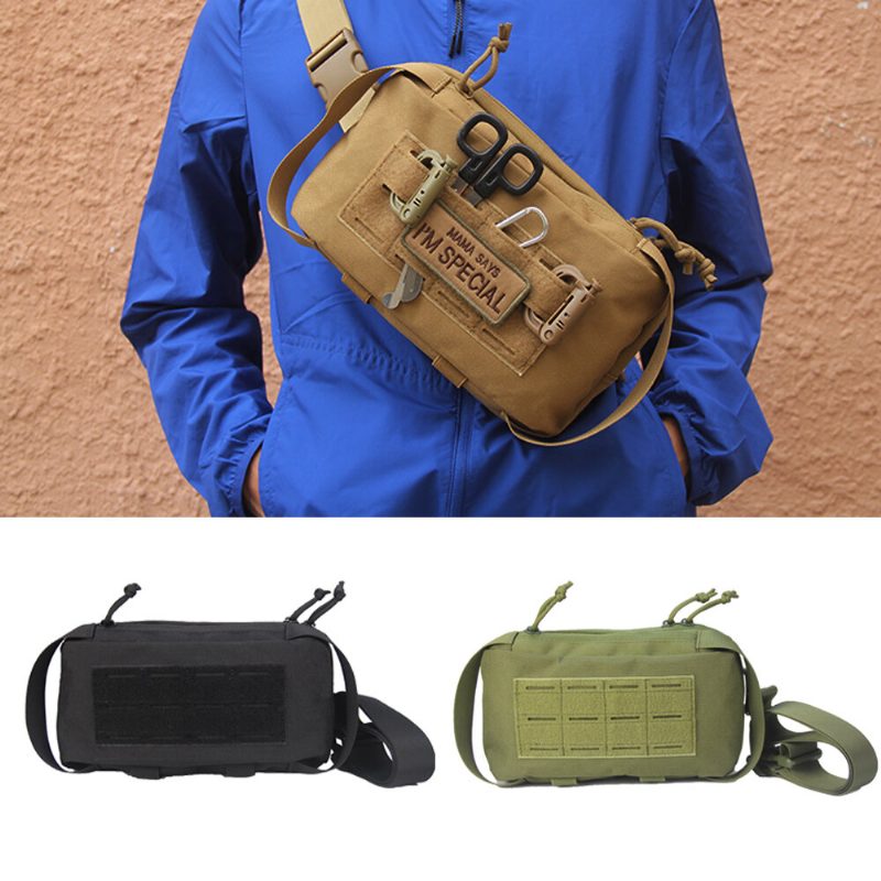 Taktikai Válltáska Férfi Sling Crossbody Molle Bag Kemping Utazási Horgász Katonai Hátizsák